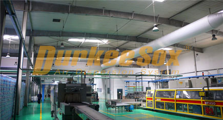 Fabric Air Duct System for Soft Drink